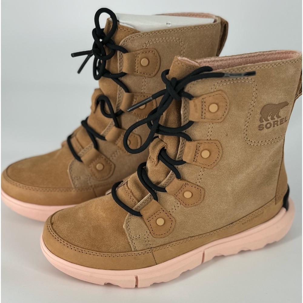 Tan Sorel women's boots. Like new #boho #winterboots